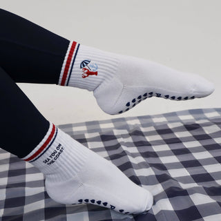 Sea You on the Coast Grip Socks