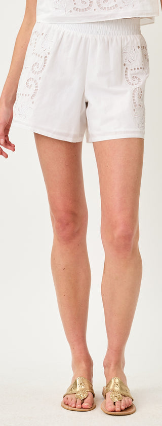 Resort White Shell Of A Time Engineered Eyelet