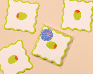 Crudité: Olive Coasters