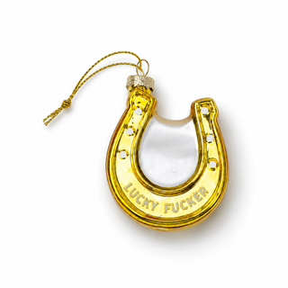 Lucky Fucker Horseshoe Ornament