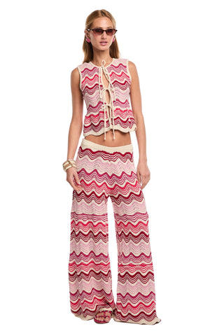 Kari Wavy Pink Top