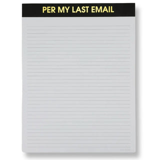 Per My Last Email
