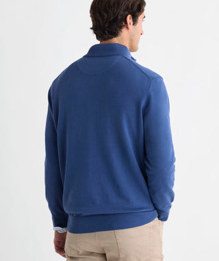 Boathouse Tipped Quarter Zip Sweater