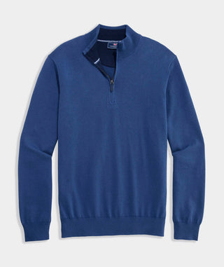 Boathouse Tipped Quarter Zip Sweater