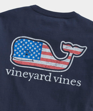 Flag Whale Short-Sleeve Pocket Tee