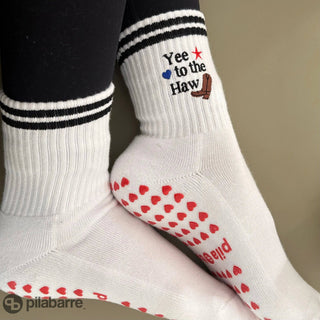 Yee To The Haw Grip Socks