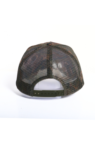 SWEETHEART Embroider Patch 5 Panel Mesh back Camo Print Hat