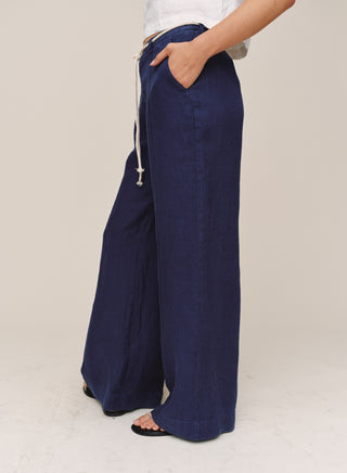B3281-331-302 - CLEAN WAIST PINTUCK WIDE LEG