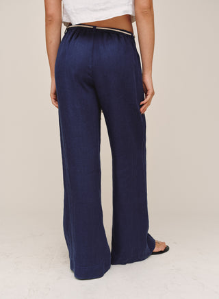 B3281-331-302 - CLEAN WAIST PINTUCK WIDE LEG