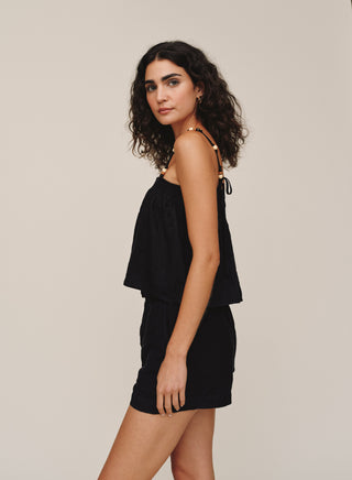B20060-W94-302 - SMOCKED BEADED STRAP TANK