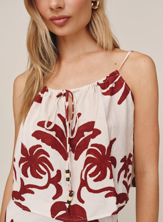 B2142-L14-304 - TIE FRONT CAMI