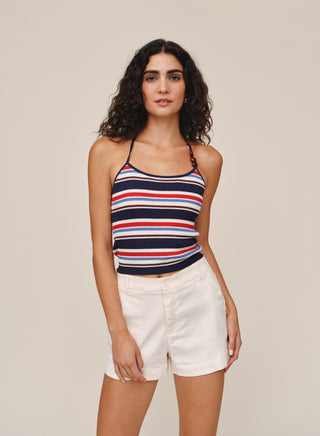 B3487-D06-303 - SIDE SLIT TENNIS SHORT