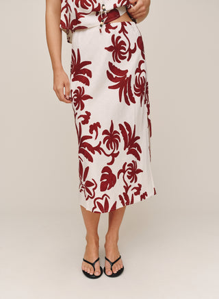 B3608-L14-304 - BIAS SIDE SLIT SKIRT