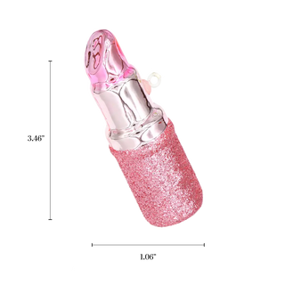 Pink Lipstick Christmas Ornament