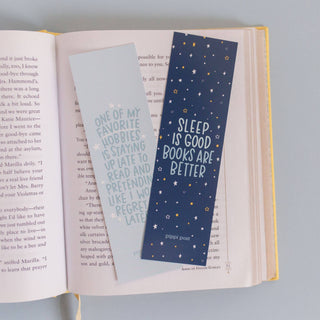 Sleep Is Good Books Are Better Bookmark Set