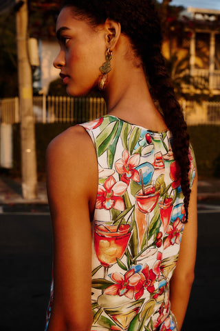 COCKTAIL OFF-WHITE SAND SLEEVELESS VEST