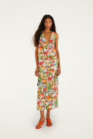 COCKTAIL OFF-WHITE SAND SLEEVELESS VEST