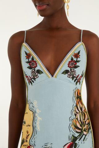 BEACHES PATH SLEEVELESS MINI DRESS