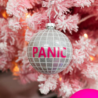 Panic Disco Glass Ornament