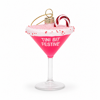 Tini Bit Festive Martini Glass Ornament
