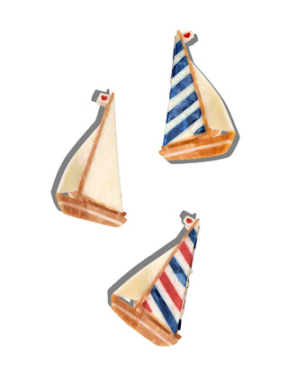 Sailboat Claw Hair Clip