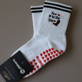 Yee To The Haw Grip Socks