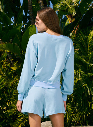 SU26-SNW-H90 - RAW EDGE SPLIT NECK SWEATSHIRT