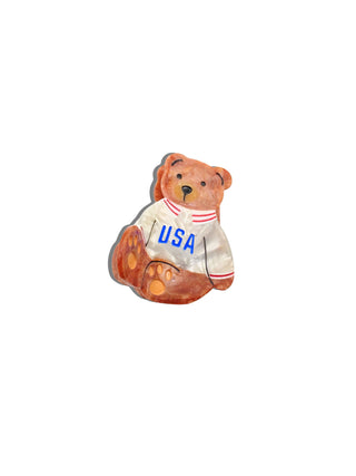 USA Teddy Claw Hair Clip