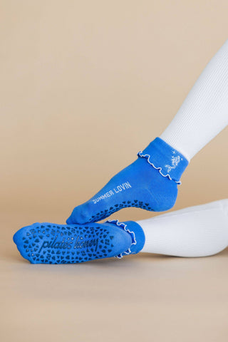 La Sirena Foldover Ruffle Grip Sock