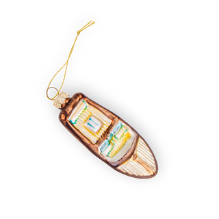Vintage Speedboat Christmas Ornament