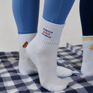 Stretch Snack Sparkle - Hotdog Grip Socks