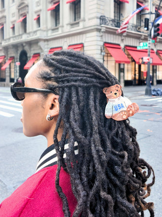 USA Teddy Claw Hair Clip