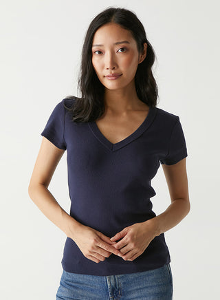 NIKKI V NECK TEE