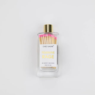 Feminine Rage Glass Bottle Matches
