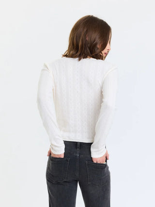 STARGAZER POINTELLE CARDIGAN