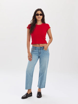 KEEPER LOW RISE CROPPED STRAIGHT