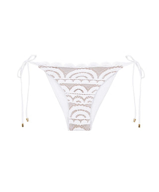 WATER LILY LACE TIE SIDE BIKINI BOTTOM