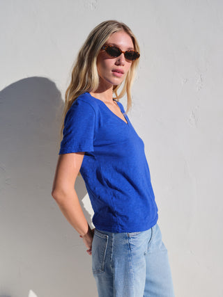 SU26-04-5802 - SUPIMA SLUB JERSEY S/S V-NECK
