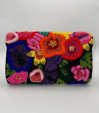 Raised flowers Envelope Clutch