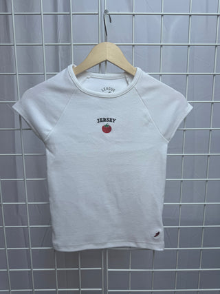 Retro Rib Babydoll Tee Jersey Tomato