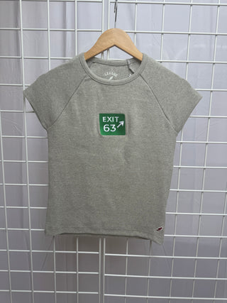 Retro Rib Babydoll Tee Exit 63