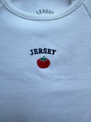 Retro Rib Babydoll Tee Jersey Tomato