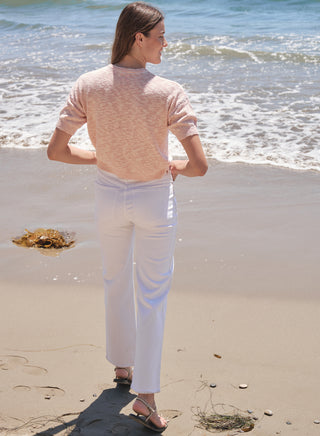 SP26-CS-H67 - S/S CREW SWEATER W/ CONTRAST STITCHING