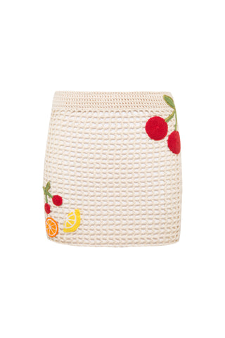 Gina Hand-Crochet Mini Skirt