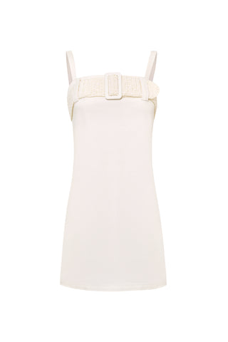 Alba Strap Denim Mini Dress