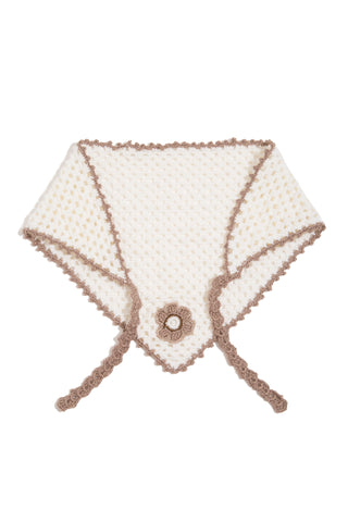 Fleur Hand-Crocheted Bandana Scarf