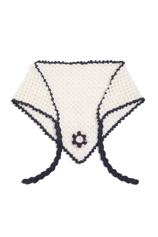 Fleur Hand-Crocheted Bandana Scarf