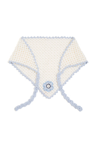 Fleur Hand-Crocheted Bandana Scarf