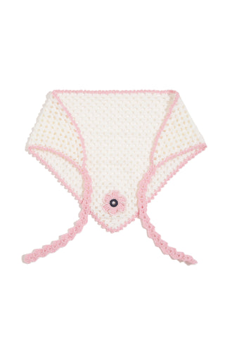 Fleur Hand-Crocheted Bandana Scarf