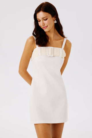 Alba Strap Denim Mini Dress
